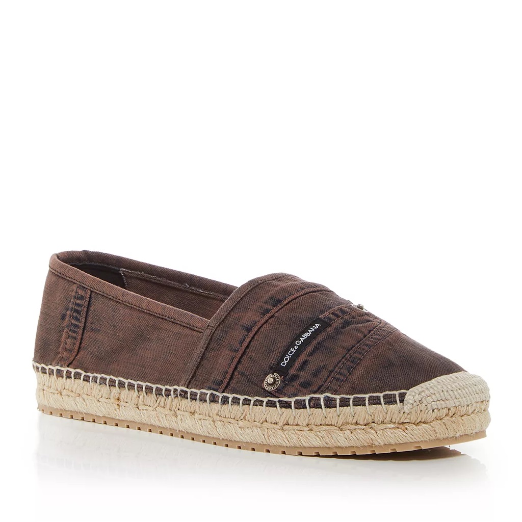 Dolce & Gabbana Men's Espadrille Flats, Size 42 (Made In Spain) New W/ Dust Bags